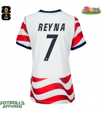 Förenta stater Giovanni Reyna #7 Hemmatröja Kvinnor VM 2026 Kortärmad